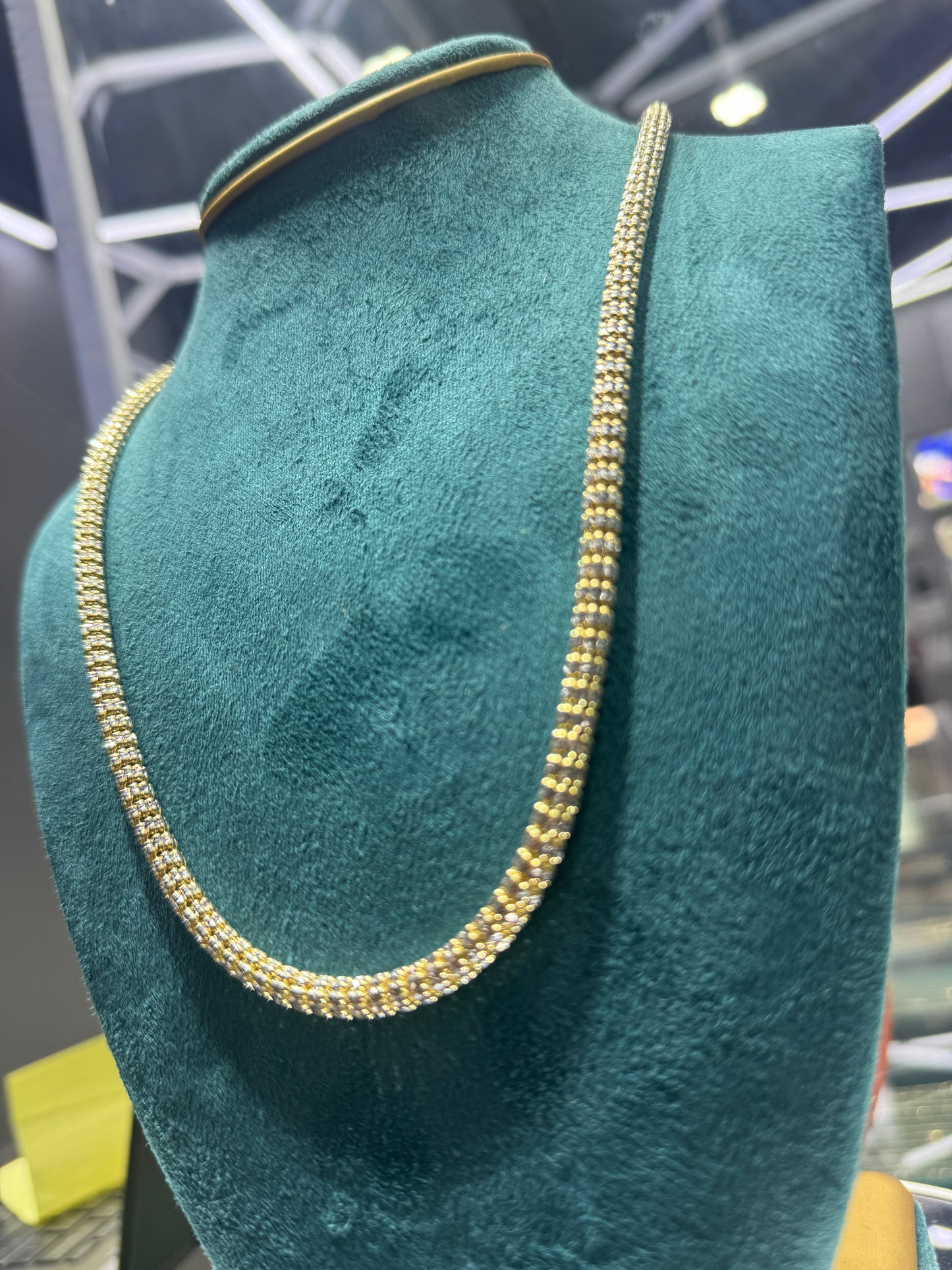 5mm 14K Gold 5mm Diamond-Cut Ice Chain – Bold Shine