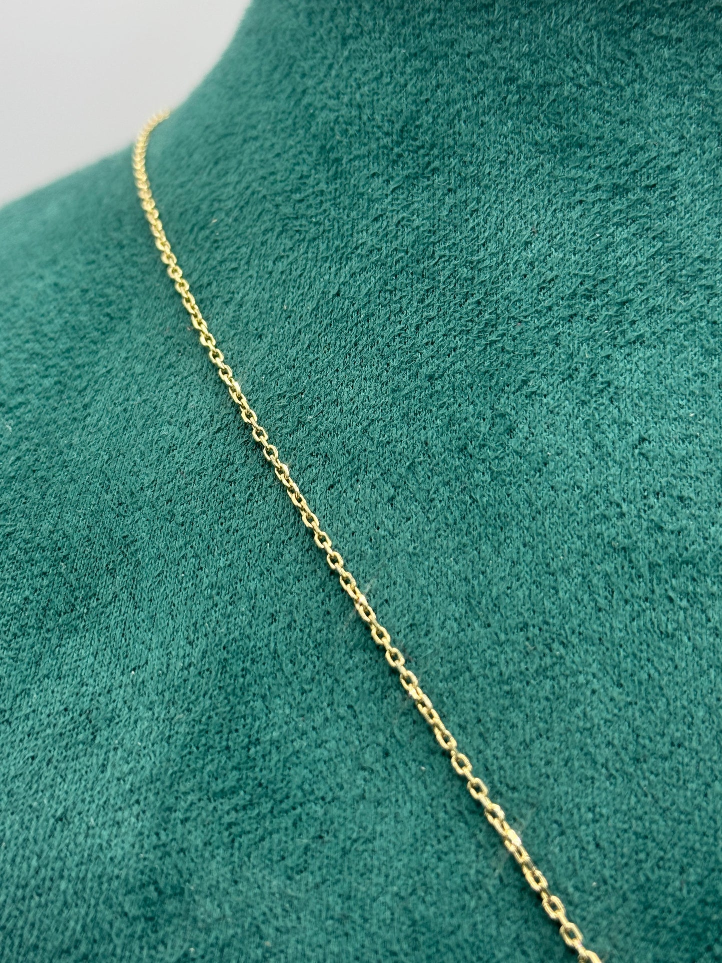 14k Gold necklace 18”inch With David Star pendant unisex necklace