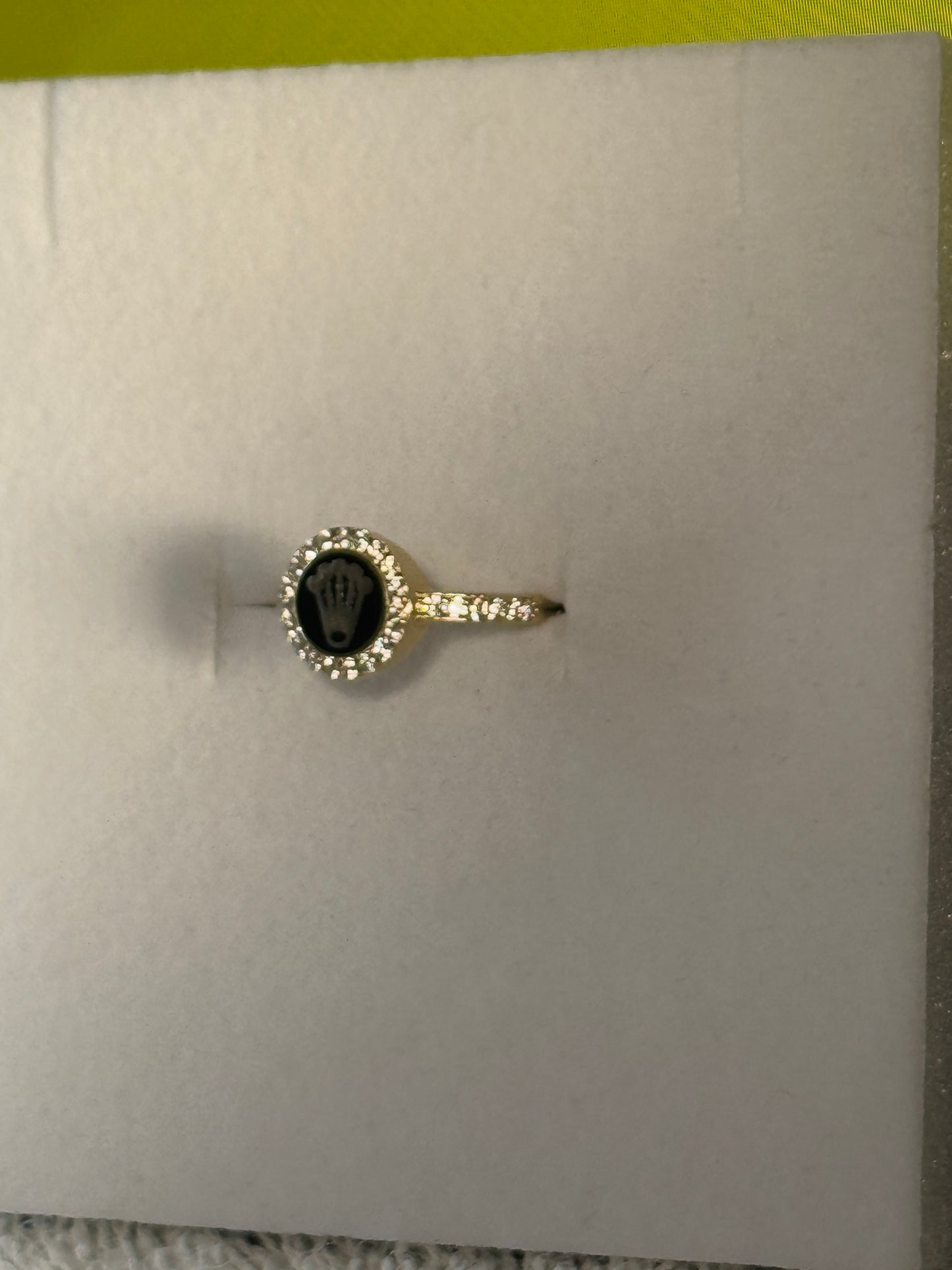 14K Gold Sparkling Crown Ring – Fit for a Queen