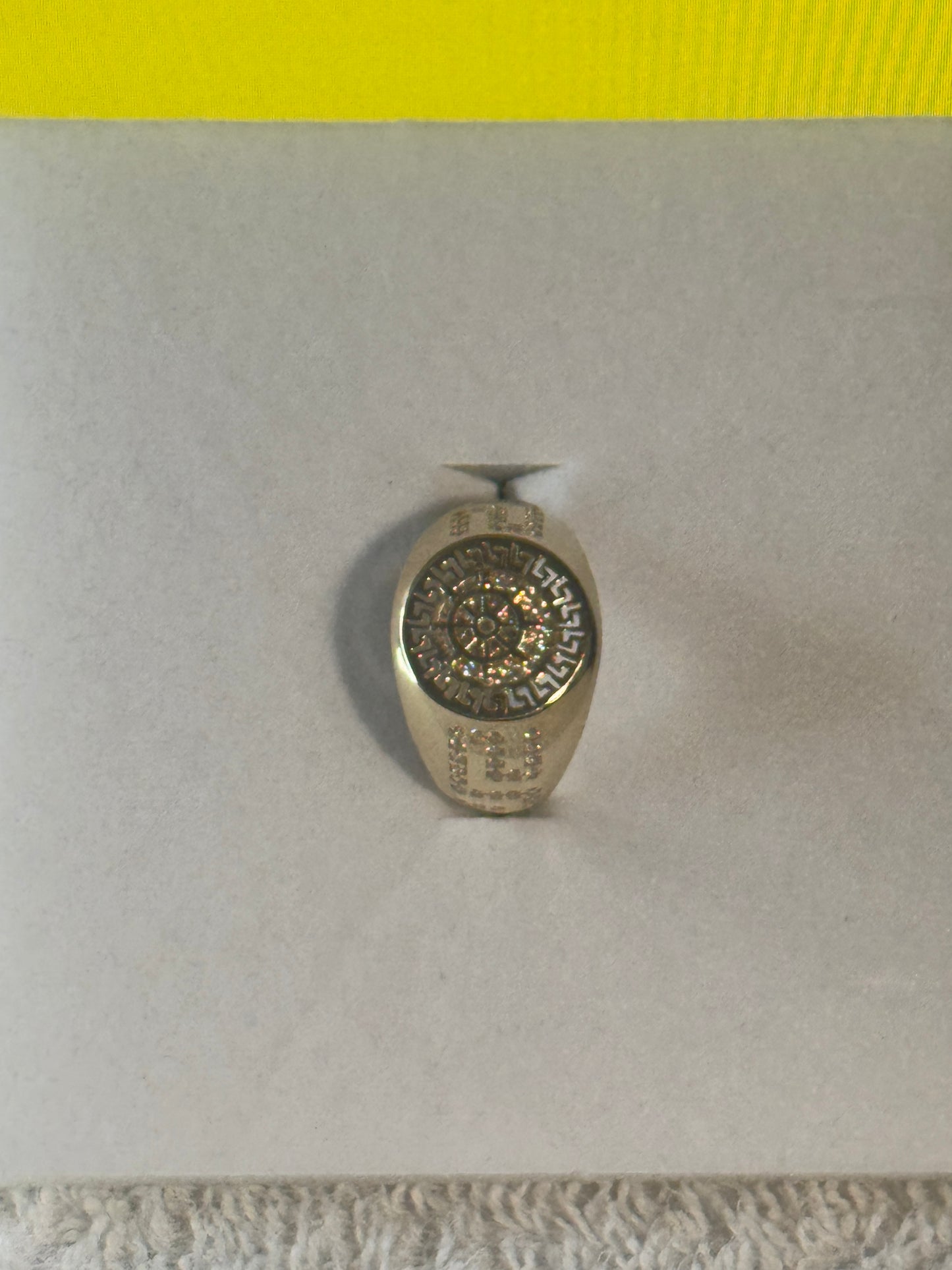 14K Gold Nautical Zircon Ring
