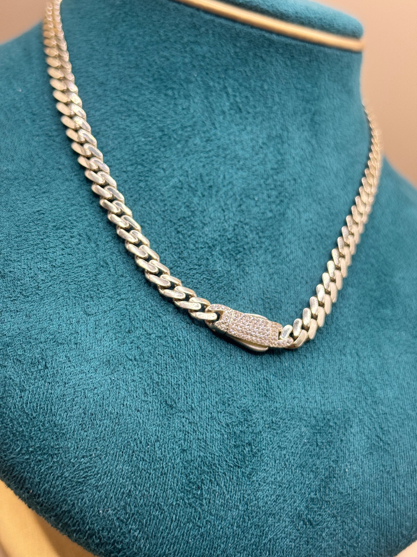 14K Gold Choker Necklace 16” with CZ Lock Pendant – Dainty Gold Necklace for Women, Real Gold Jewelry Gift