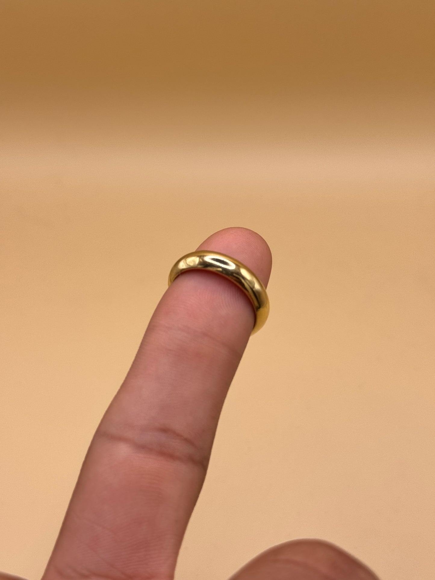 14K Gold Round Band Ring – 5mm | Size7 (Unisex)