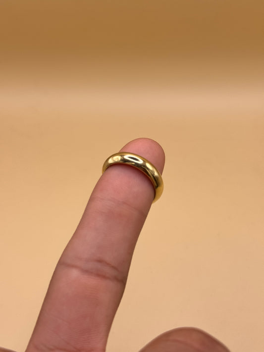 14K Gold Round Band Ring – 5mm | Size7 (Unisex)