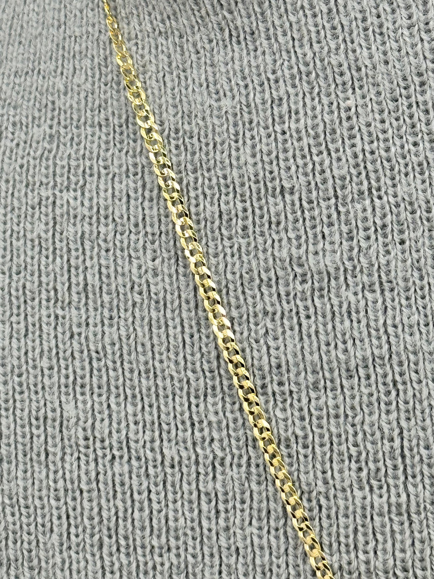 14k gold curbed link