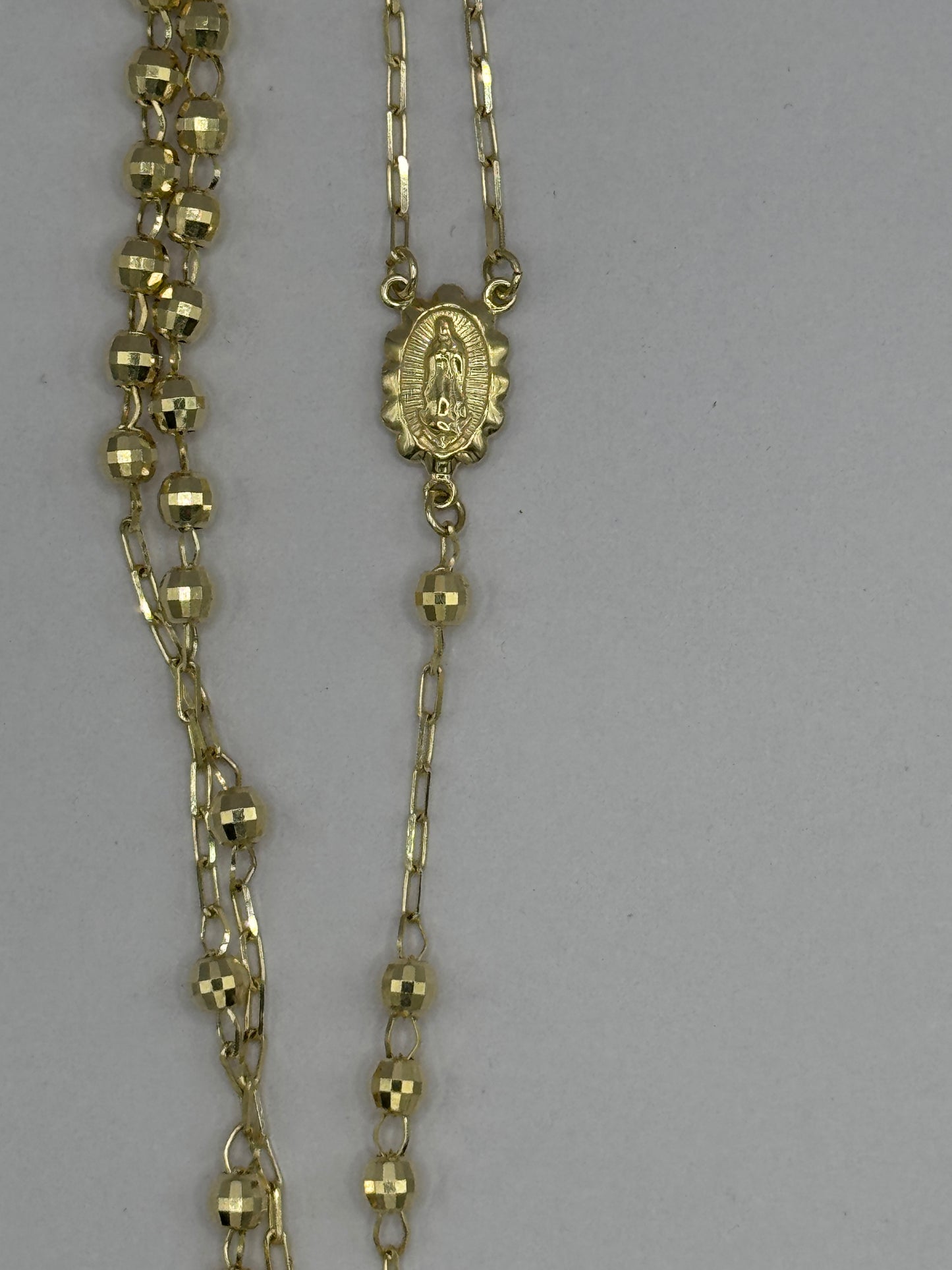 14K Gold Rosary Necklace – Faith in Style unisex