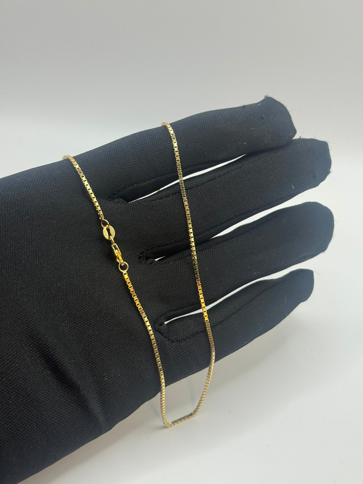 14K Gold Box Chain necklace– 20 Inches unisex