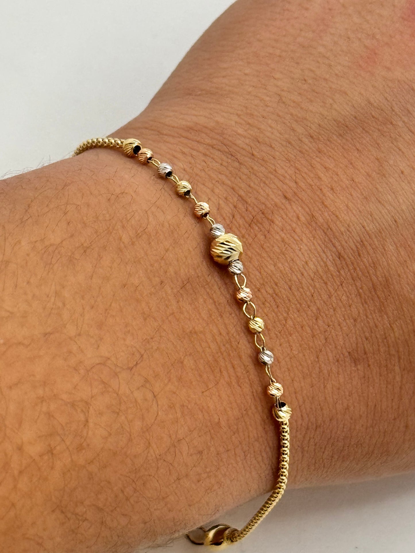 14k gold Bead Bracelet For Women