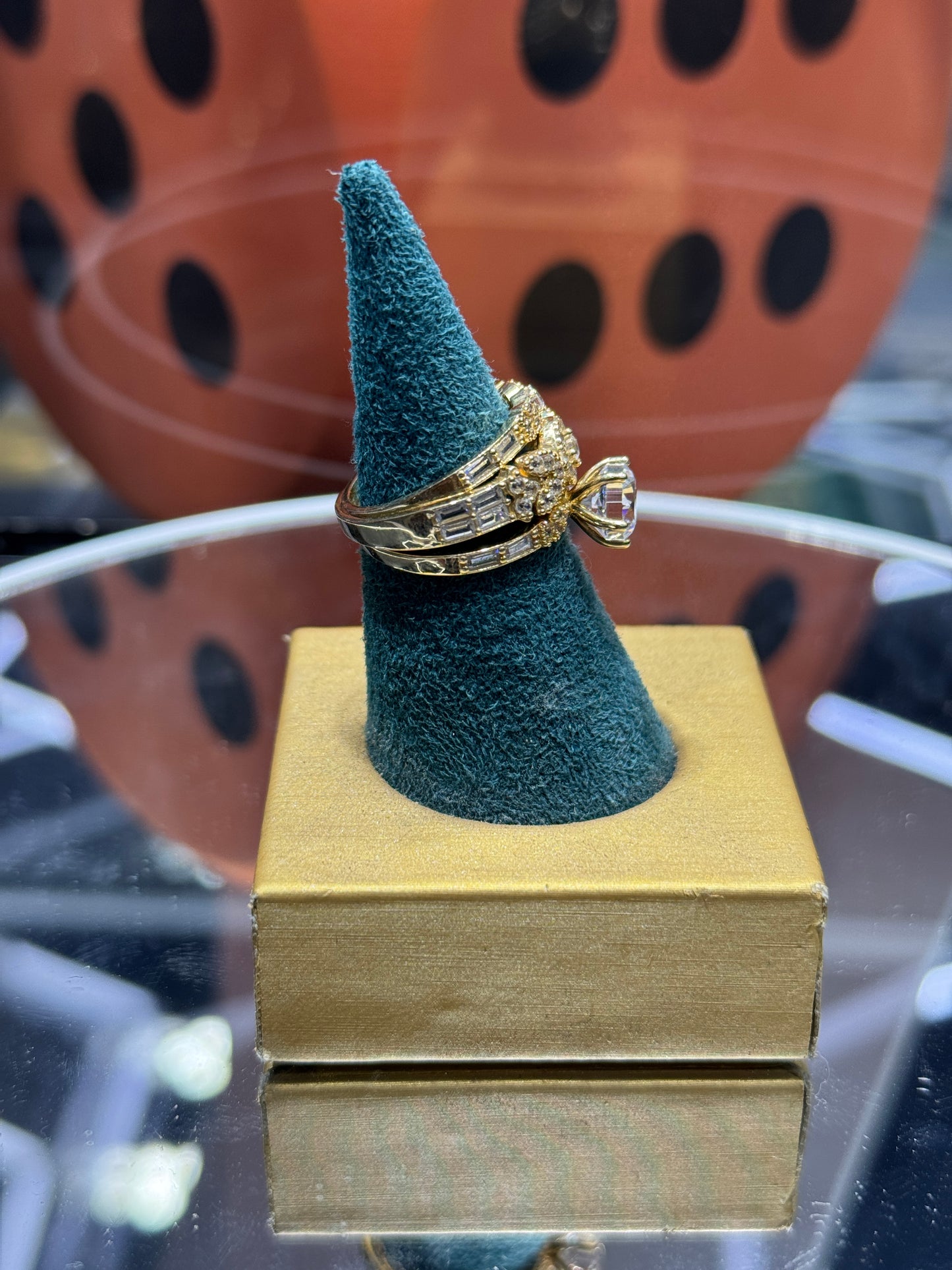 Trio ZC Wedding Ring Set  Love in 14K Gold