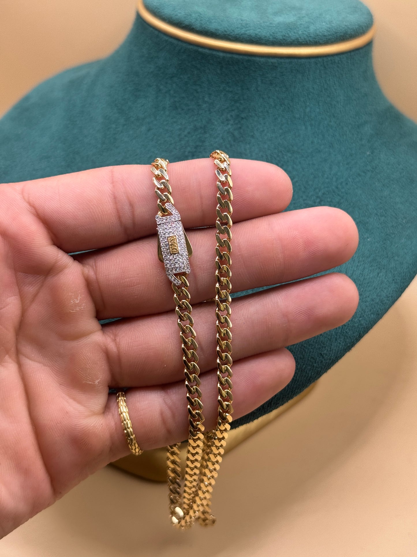 14K Gold Cuban Link Chain 22” 2.5mm – Solid Gold Necklace for Men, Real Gold Chain, Everyday Jewelry
