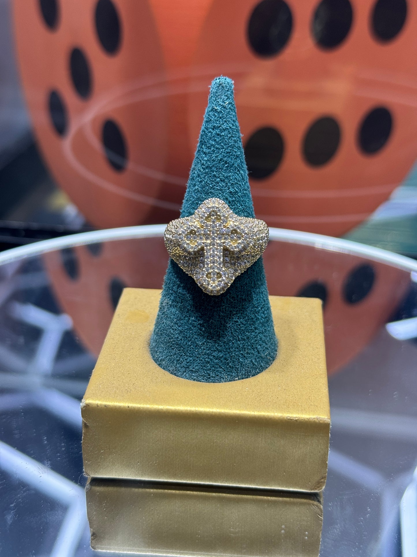 14K Gold Men’s Cross Ring – Faith Meets Bold Style