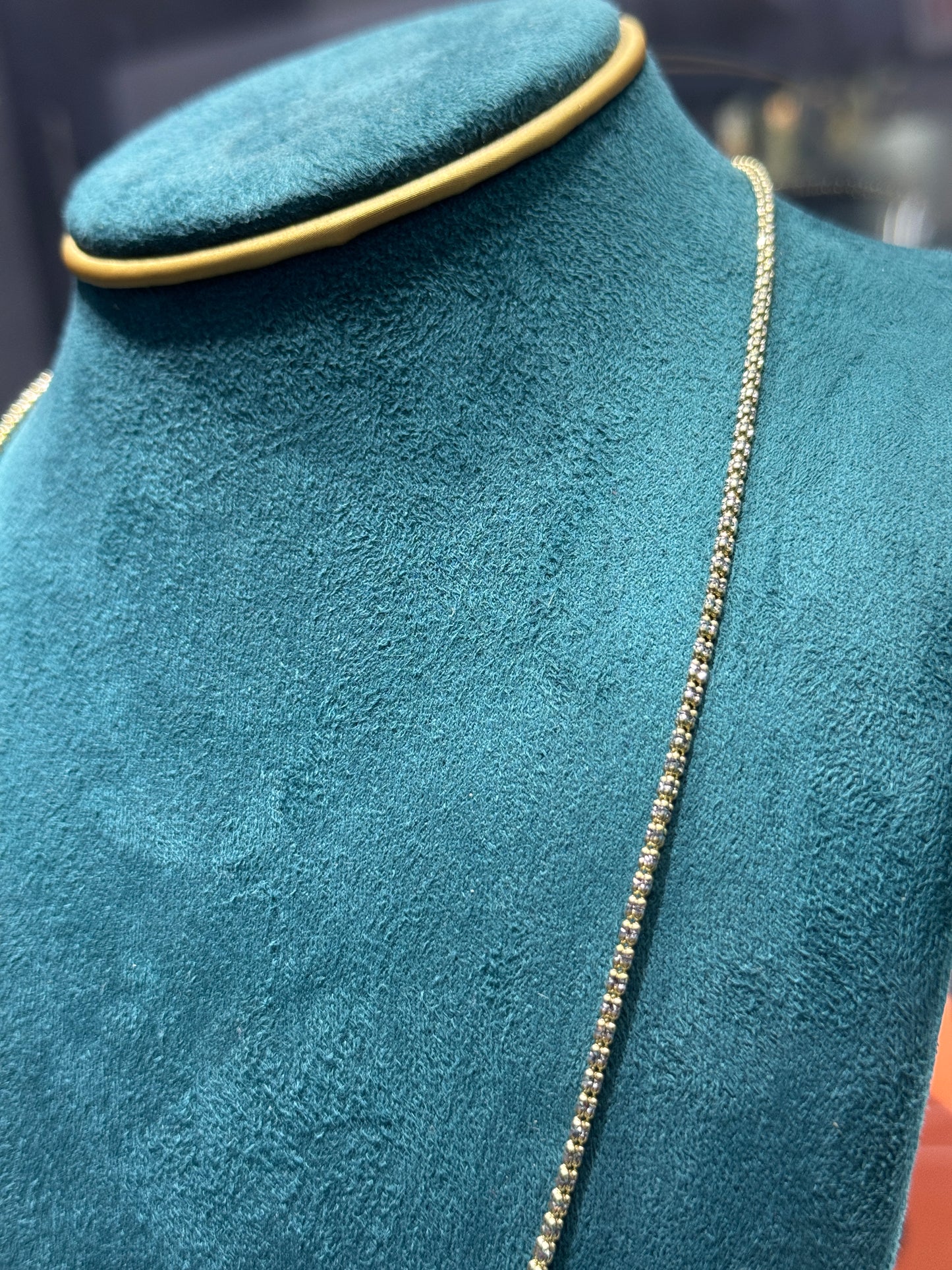 14K Gold Ice Chain – Sleek 2.2mm 24” inch necklace for men