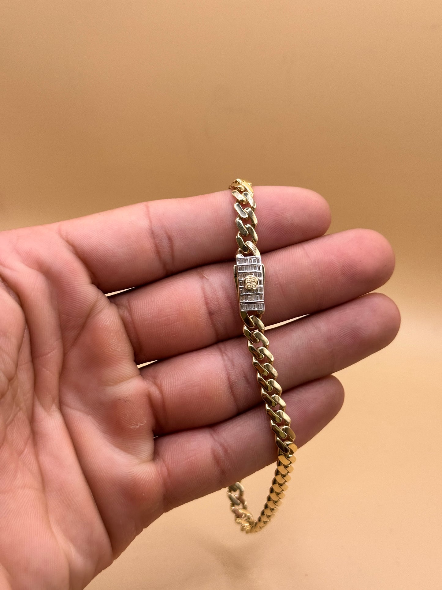 14K Gold Anklet Bracelet – 10” (Approx. 6–10g) for Women