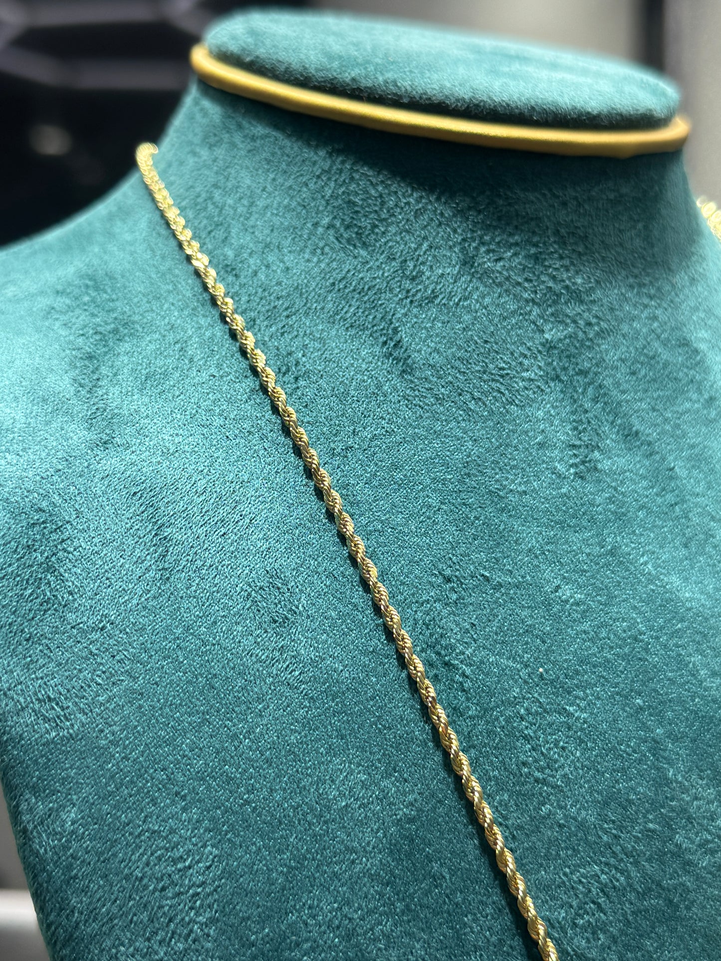 Mens 14k Gold Rope Chain with Video Game Controller Pendant