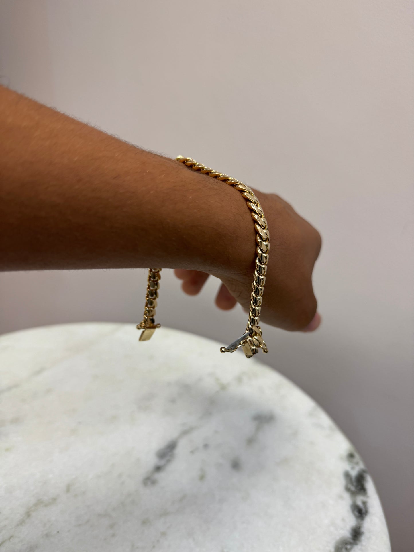 14K Solid Gold Cuban Link Bracelet for Men – Power and prestige