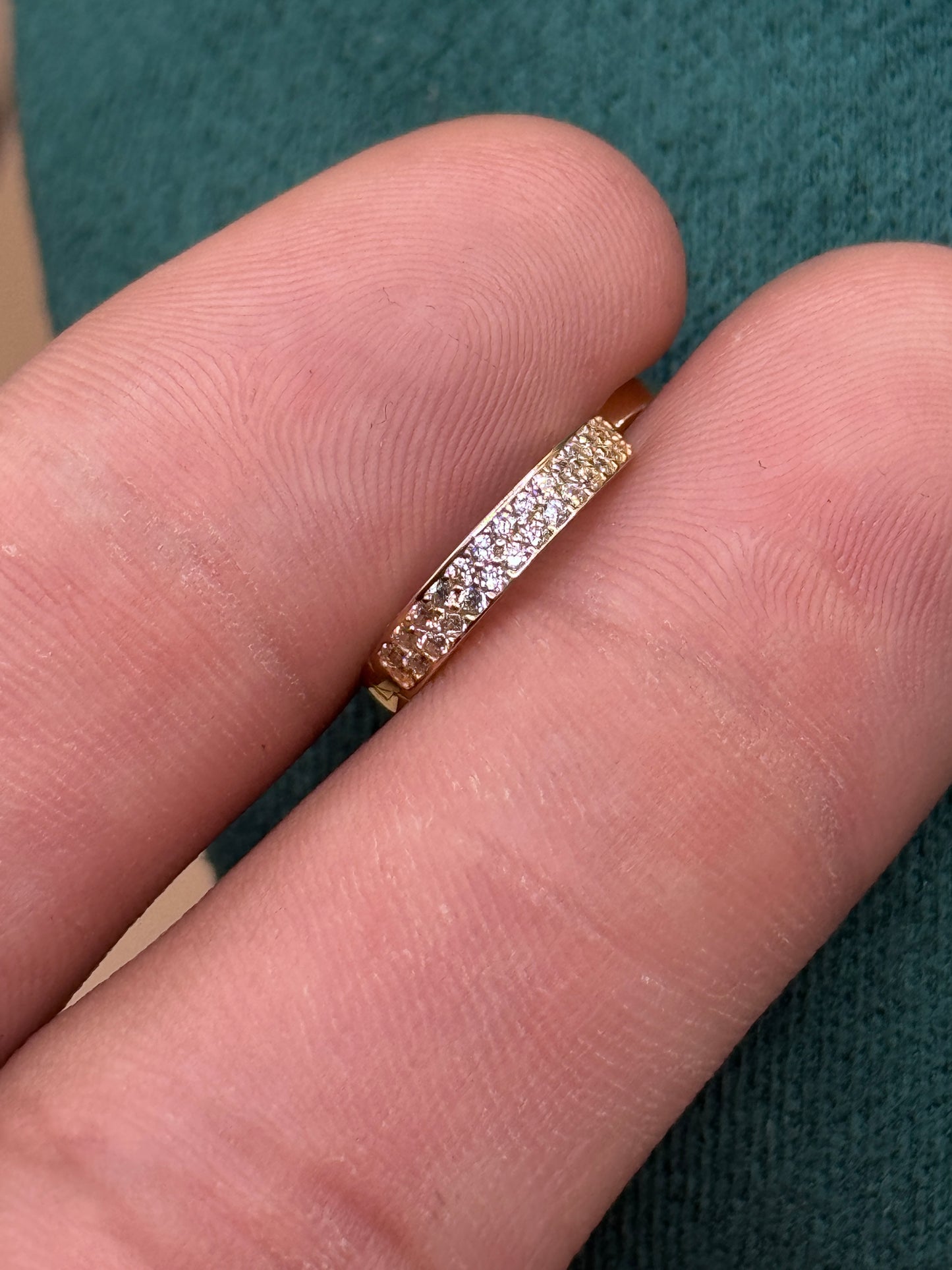 14K Gold CZ Hoop Earrings – Iced Out Gold Hoops for Women, Dainty Everyday Jewelry, Real Gold Earrings