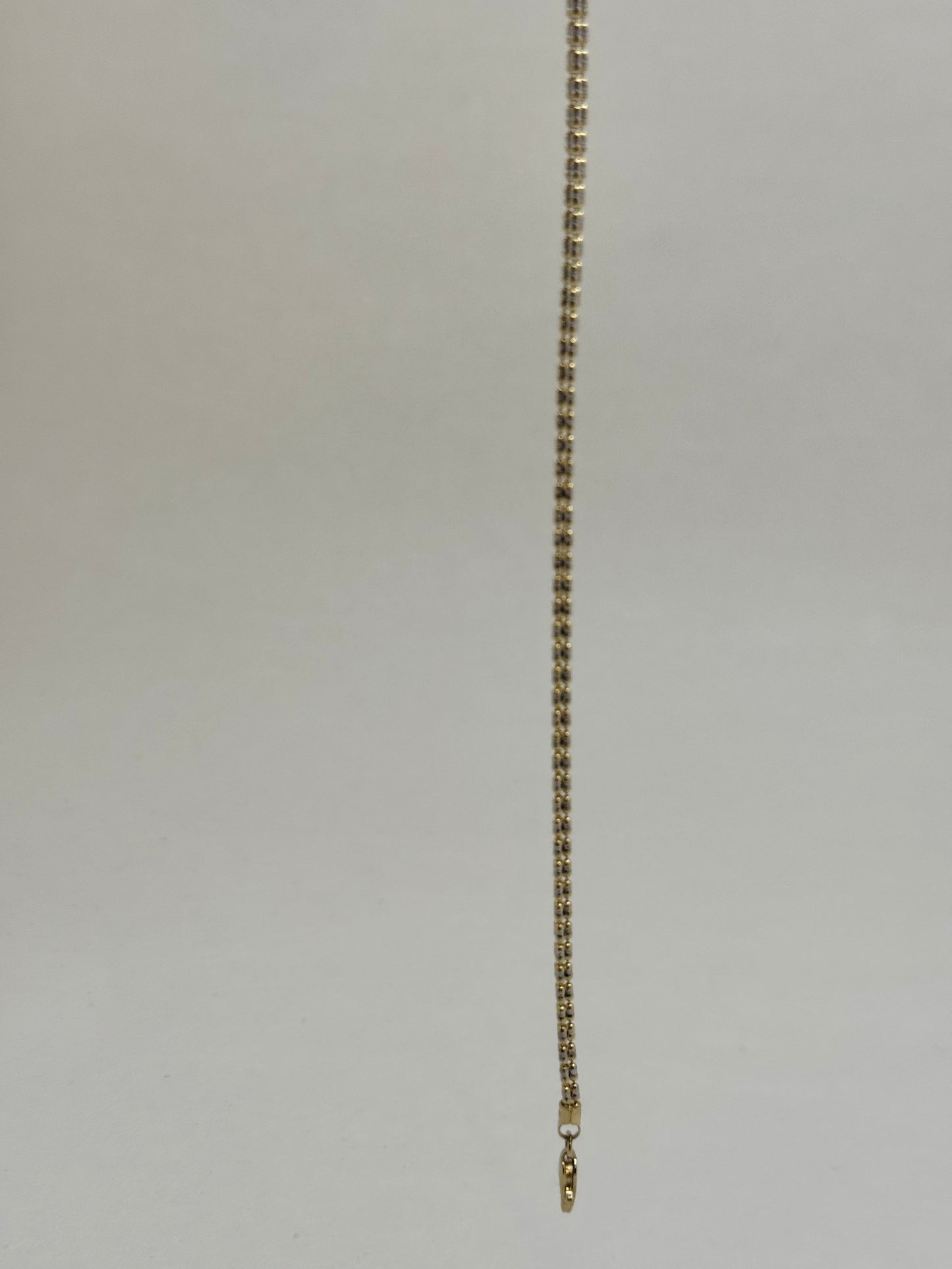 14k gold Ice bracelet unisex