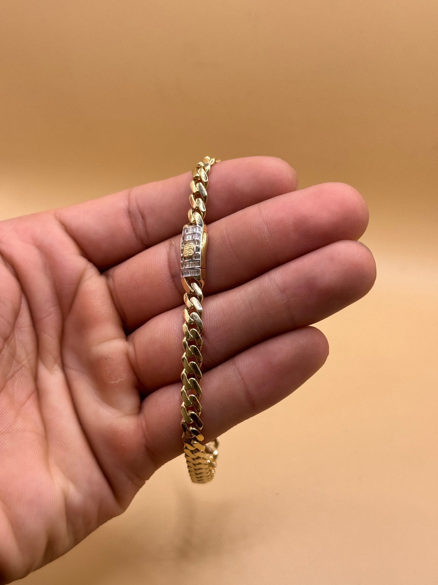 14K Gold Anklet Bracelet – 10” (Approx. 6–10g) for Women