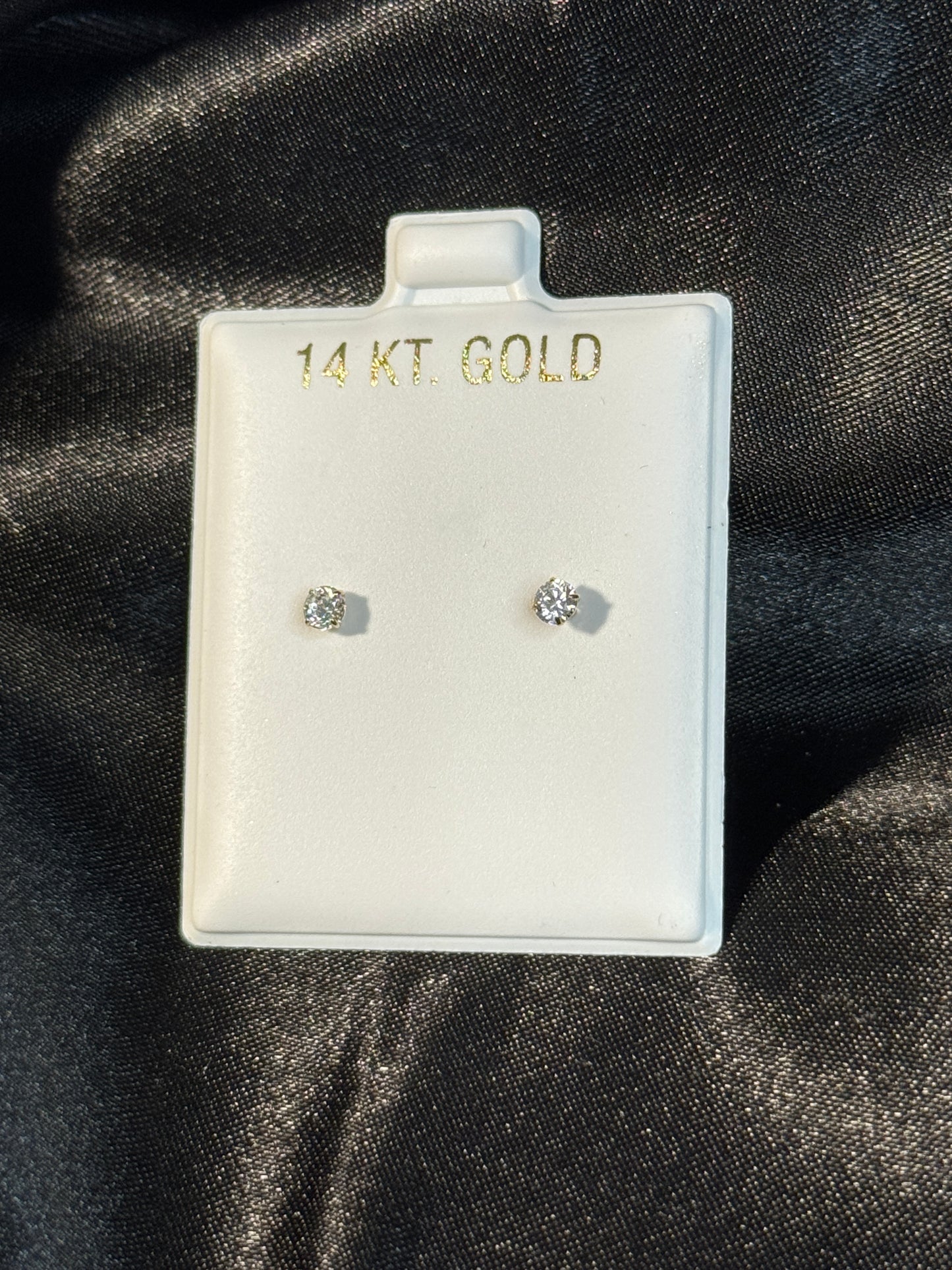 💎 14K Yellow Gold 2.5mm Stud Earrings for women