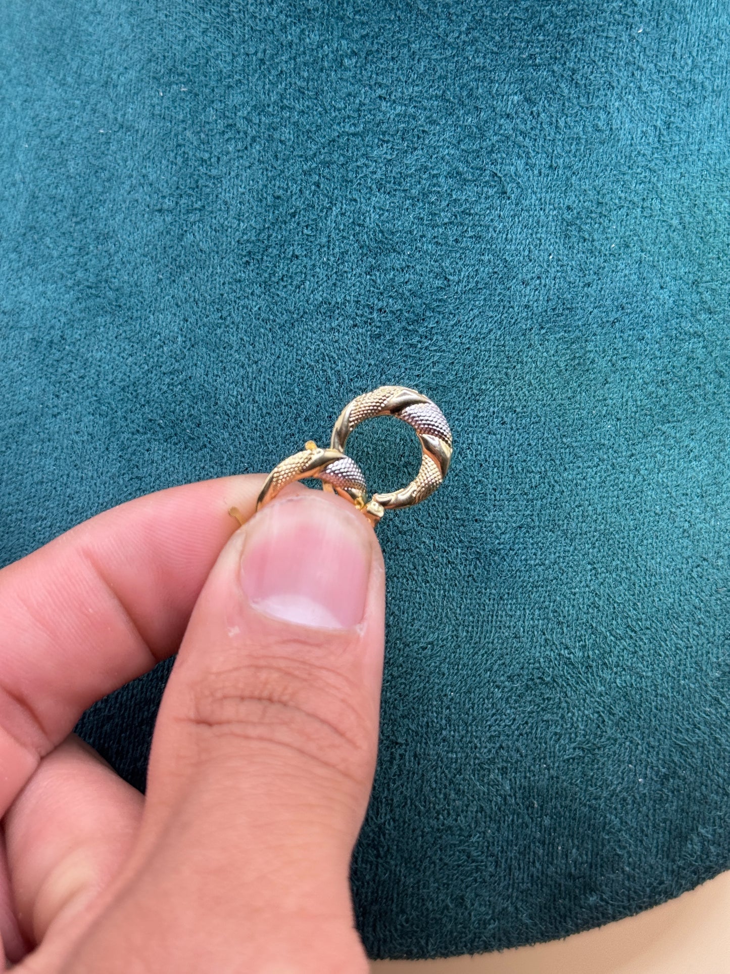 14K Two Tone Gold Hoop Earrings – White & Yellow Gold Hoops for Women, Dainty Everyday Jewelry