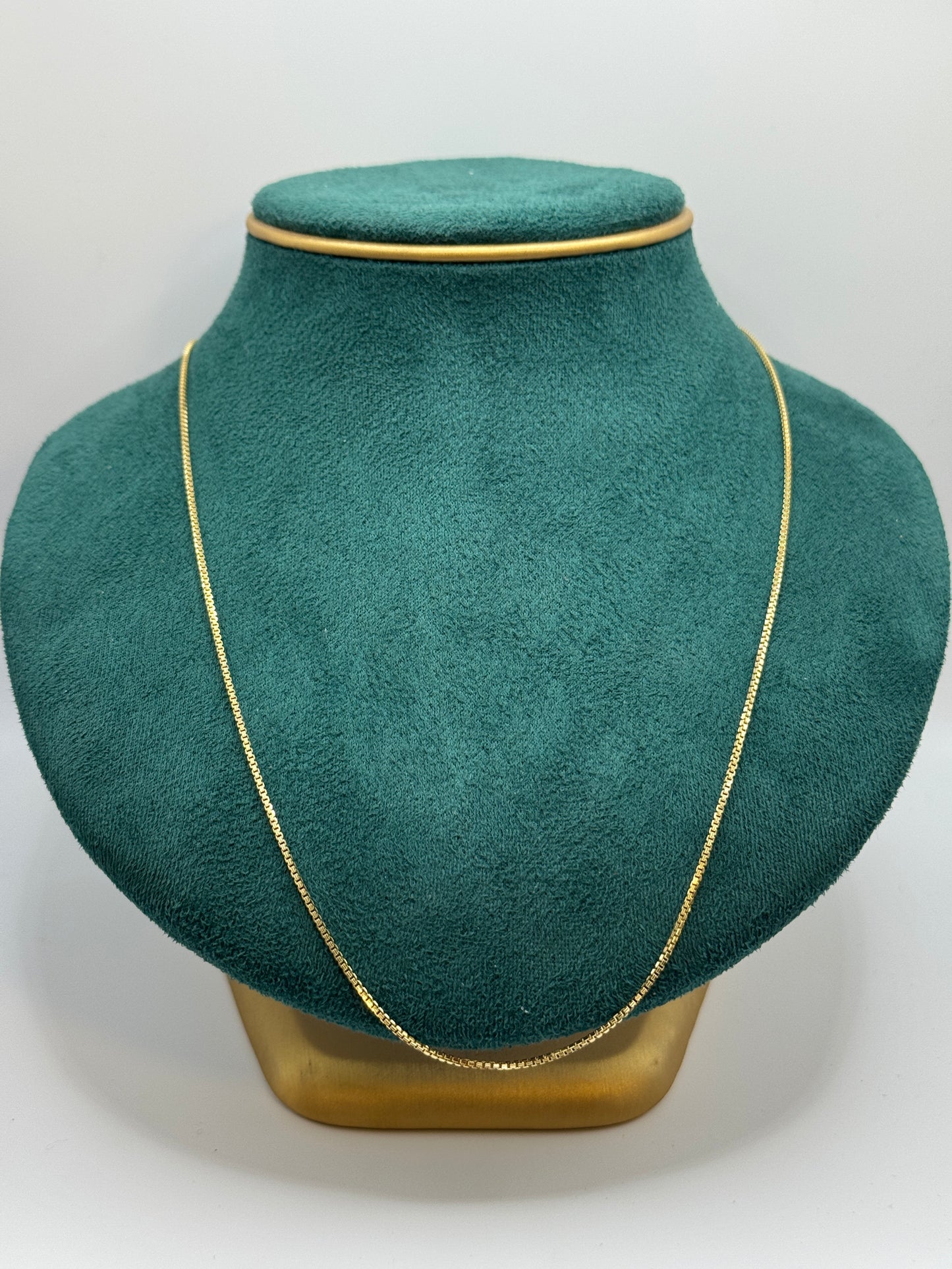 14K Gold Box Chain necklace– 24 Inches unisex