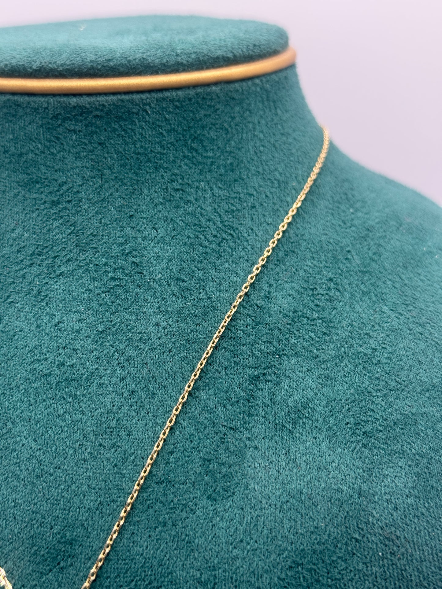 14k Gold necklace 18”inch With David Star pendant unisex necklace