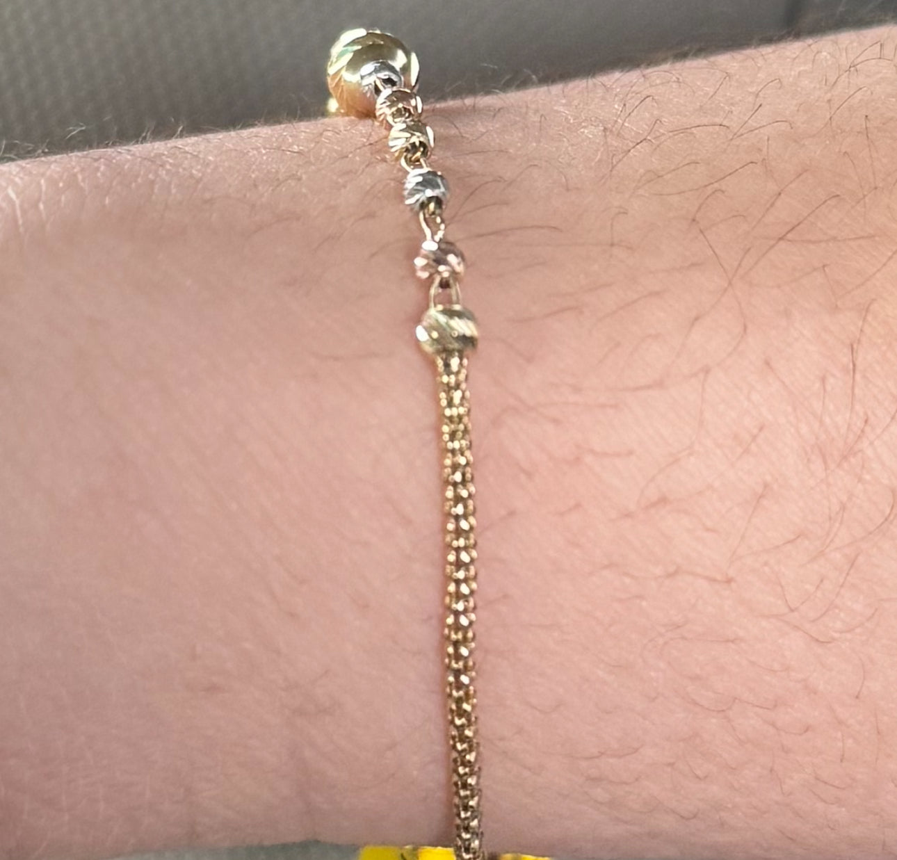 14k gold Bead Bracelet For Women