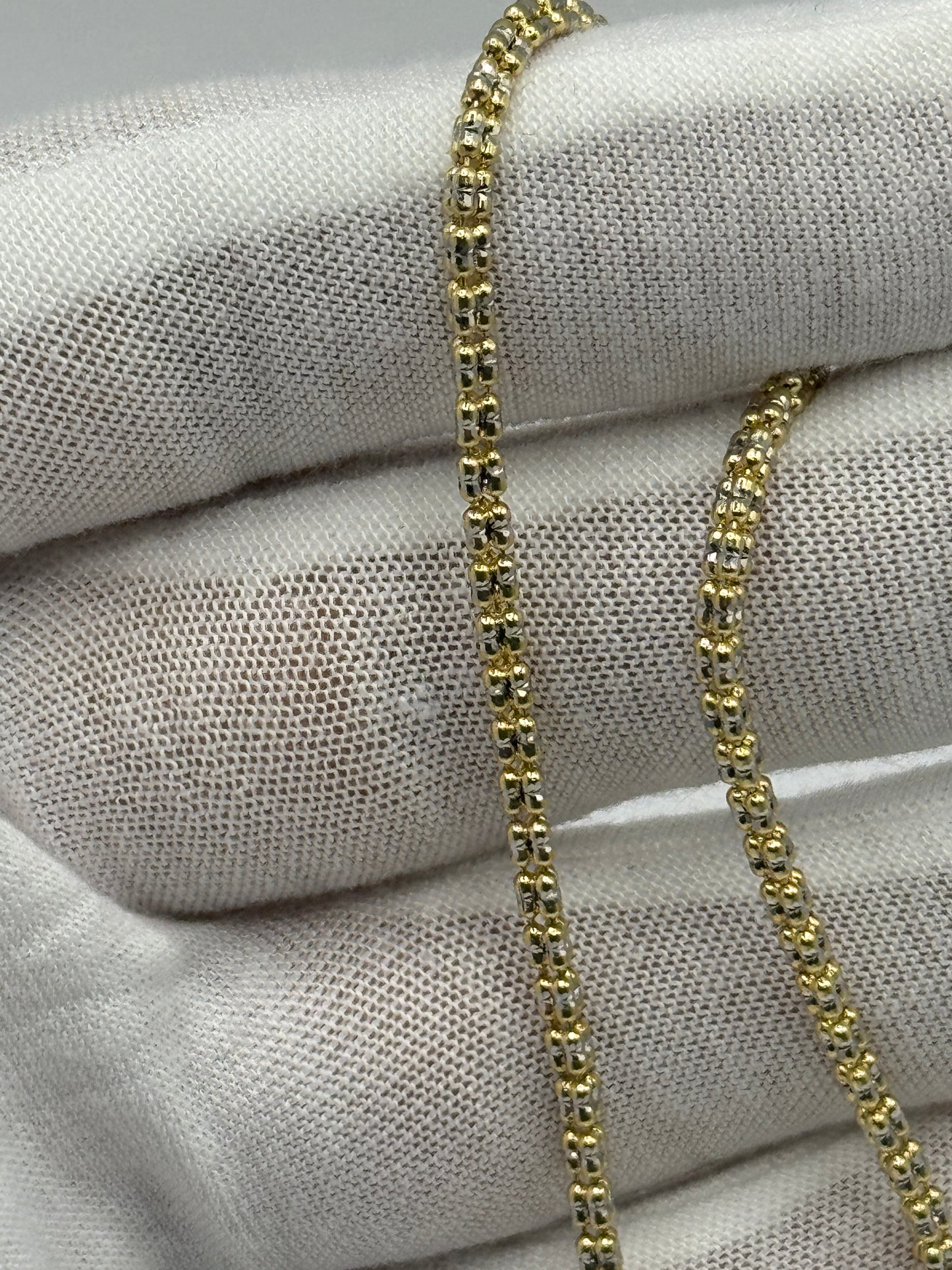 14k gold ice bracelet for women 8” long