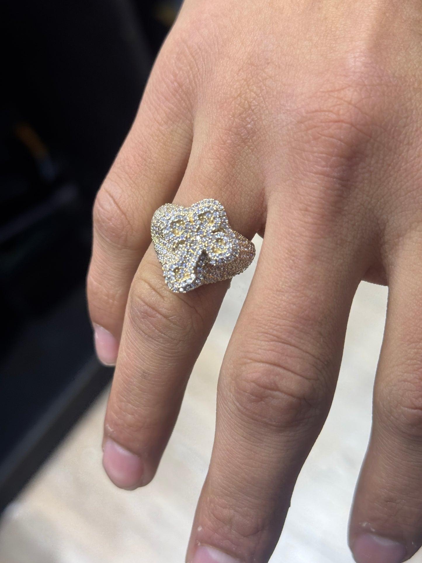 14K Gold Men’s Cross Ring – Faith Meets Bold Style