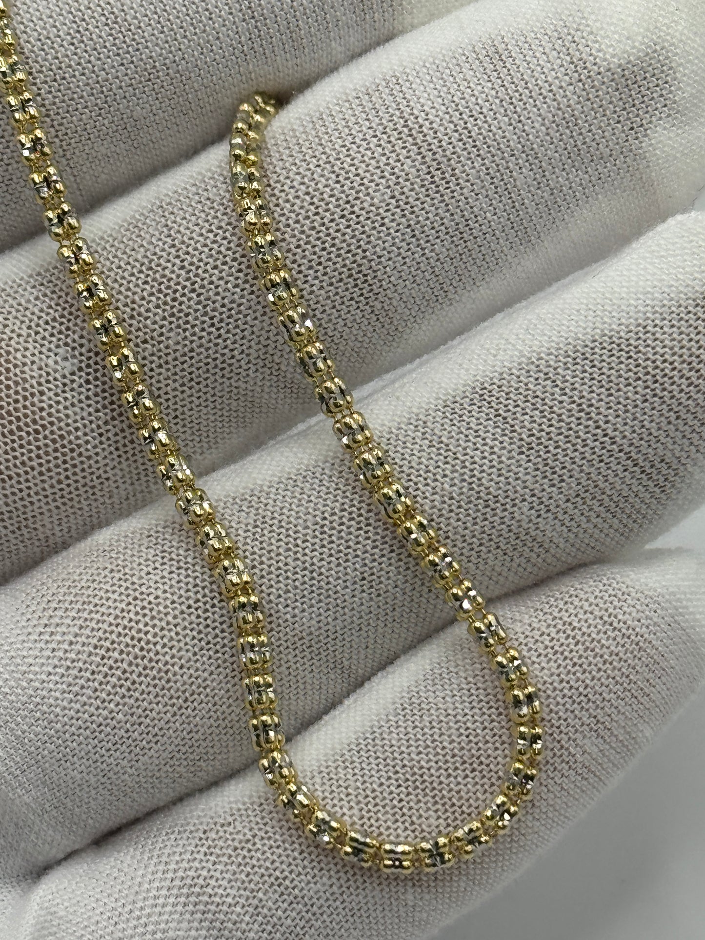 14k gold ice bracelet for women 8” long