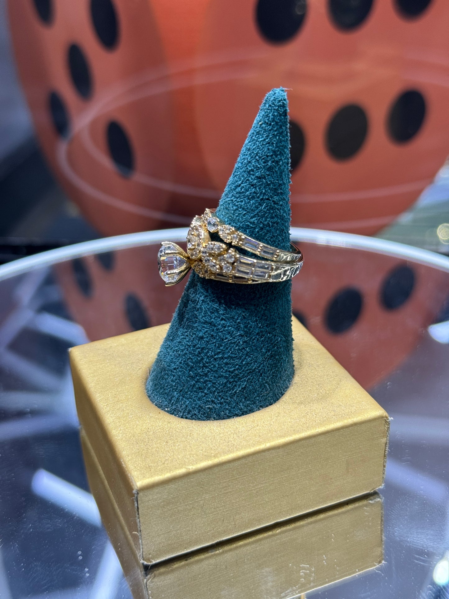 Trio ZC Wedding Ring Set  Love in 14K Gold