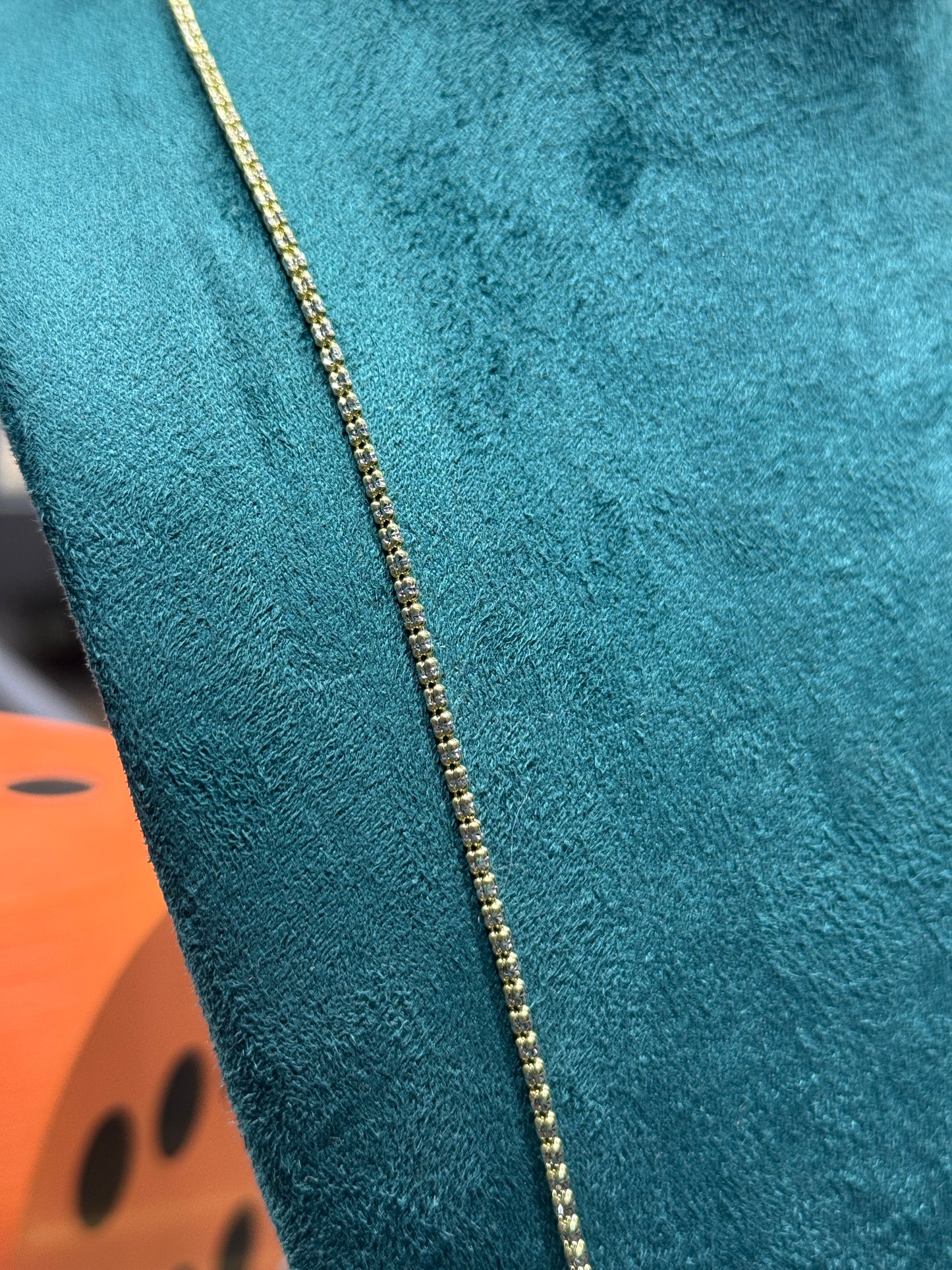 14K Gold Ice Chain – Sleek 2.2mm 24” inch necklace for men