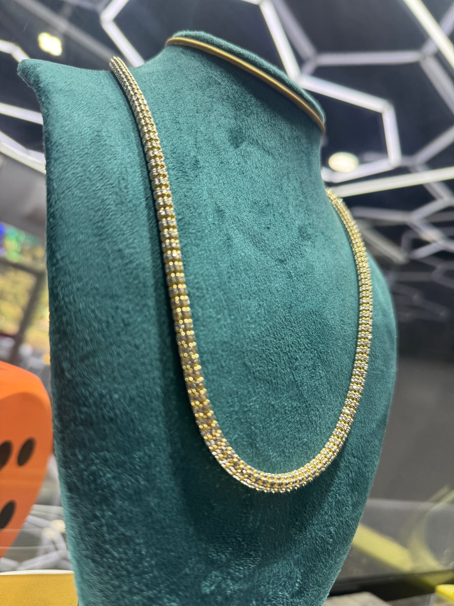 5mm 14K Gold 5mm Diamond-Cut Ice Chain – Bold Shine