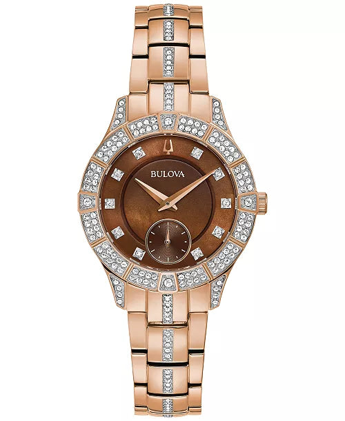 Bulova
Women's Phantom Crystal & Rose Gold-Tone Stainless Steel Bracelet Watch 31mm