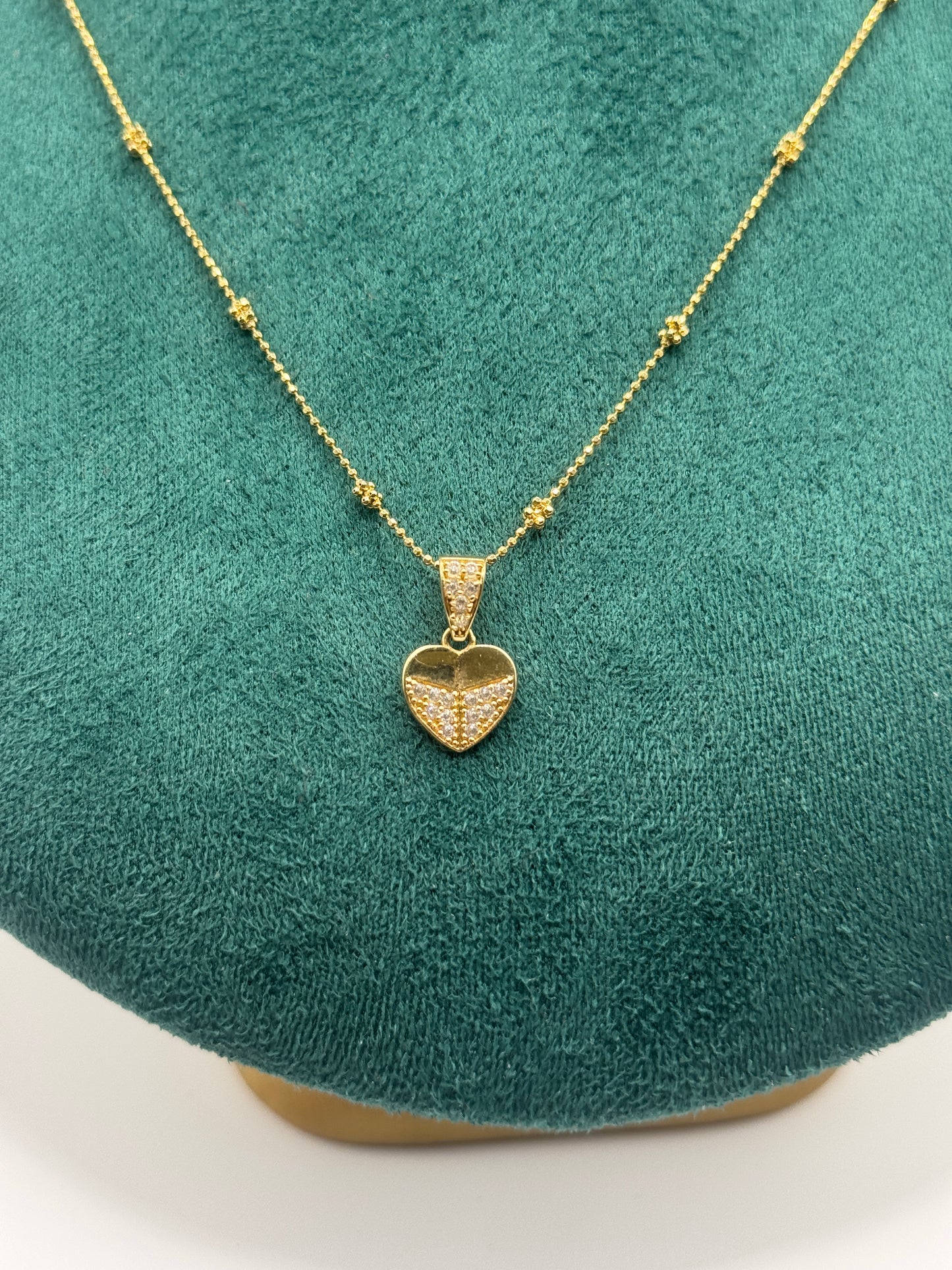 14k 20” necklace for women with heart pendant