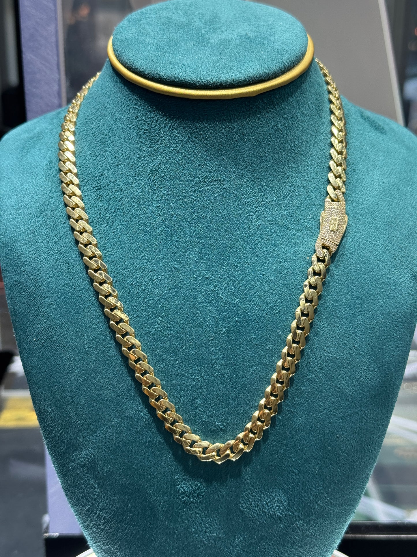 14K Gold 7.7mm Hollow Dubai Chain – 20” (Men’s)