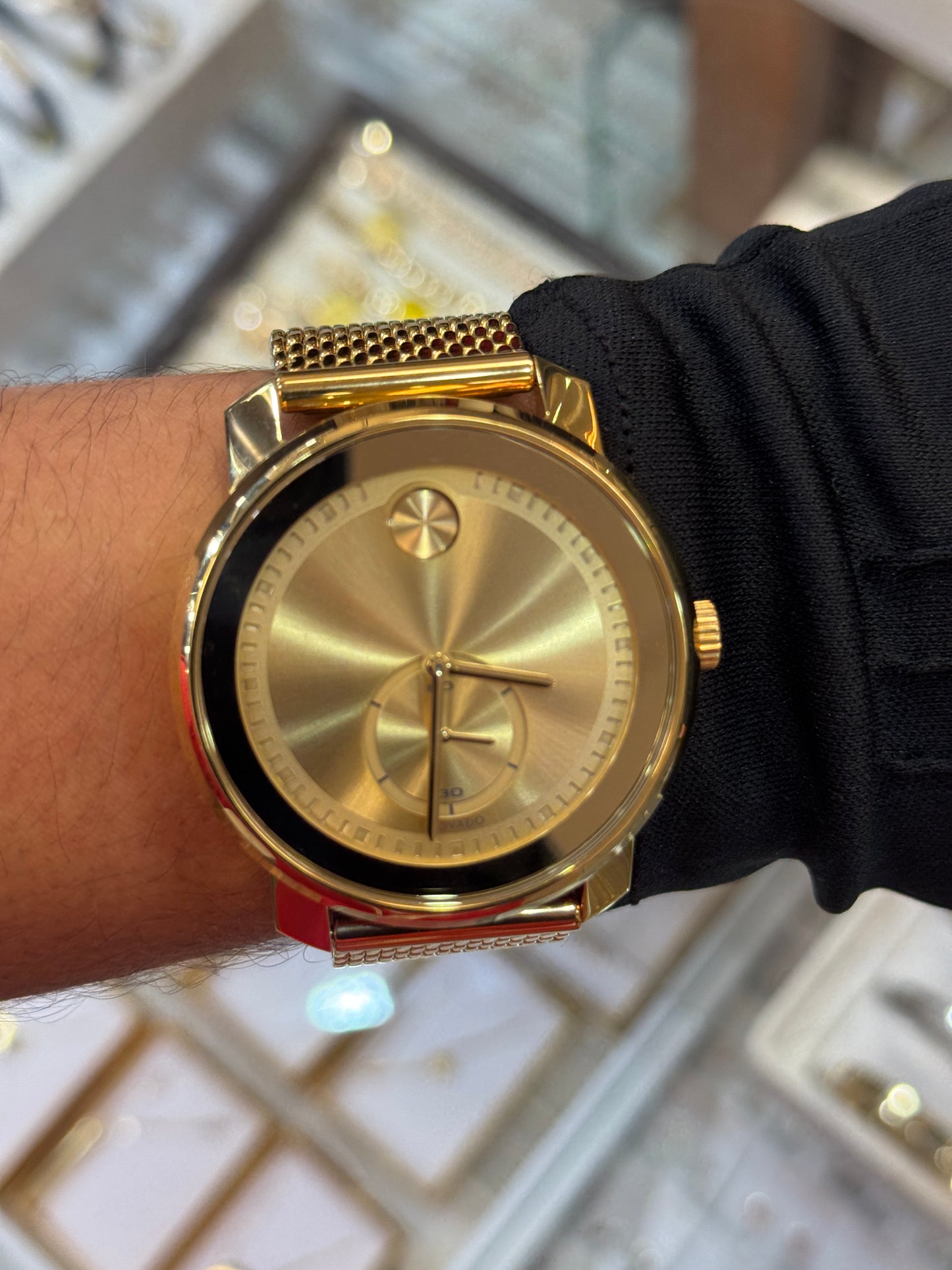 Movado Men’s Watch – Gold Dial | Swiss Precision & Timeless Luxury