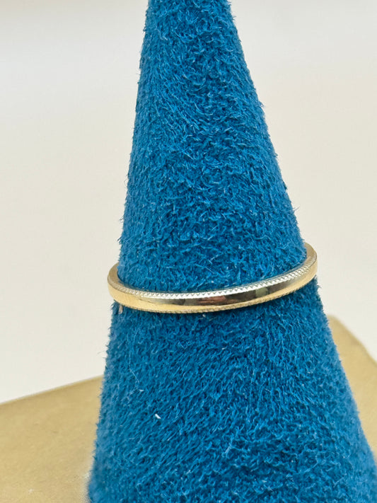 14K Gold Round Band Ring – 2mm | Size 8 (Unisex)