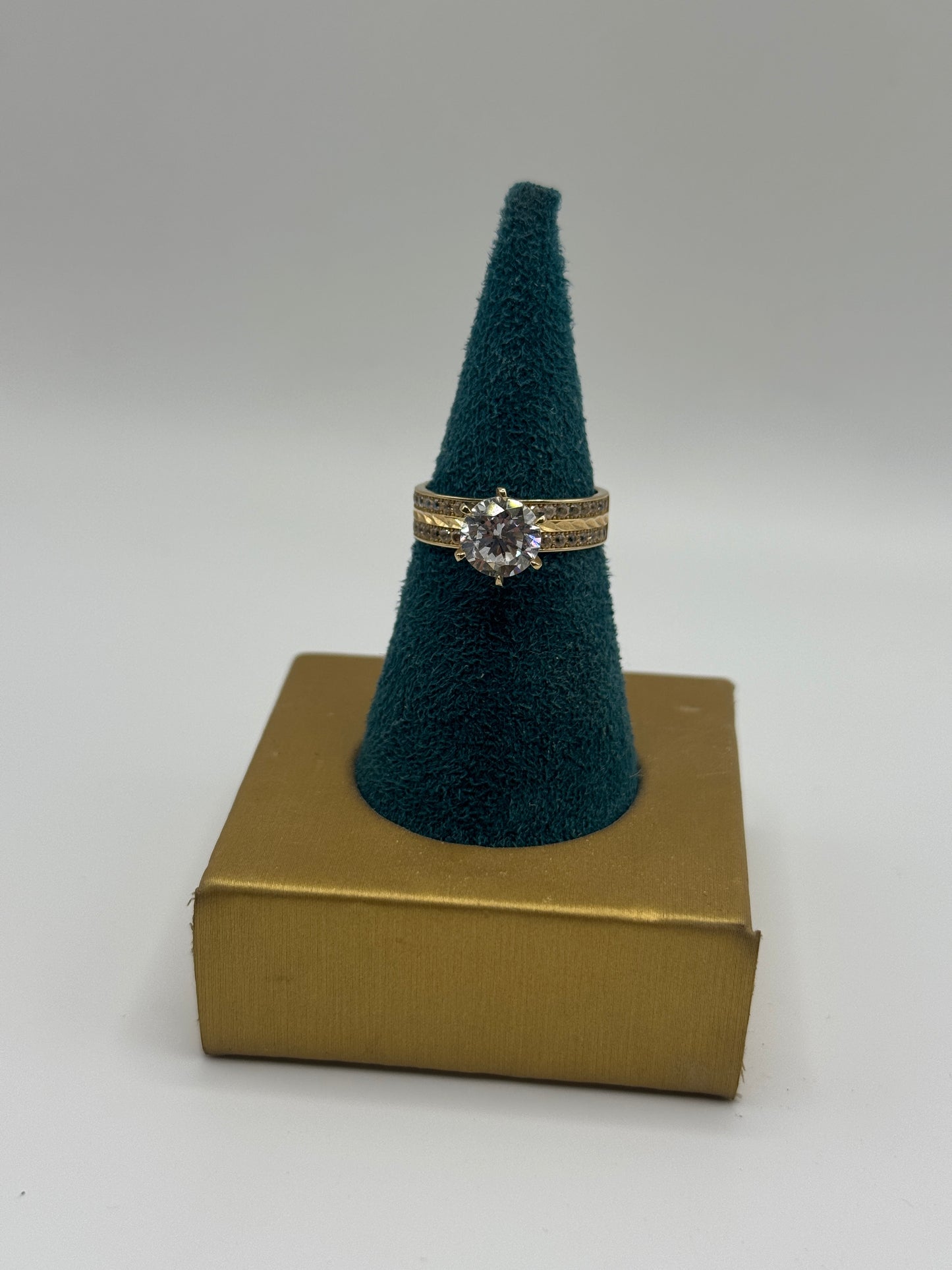 14K Gold Wedding ring set – Trio Set
