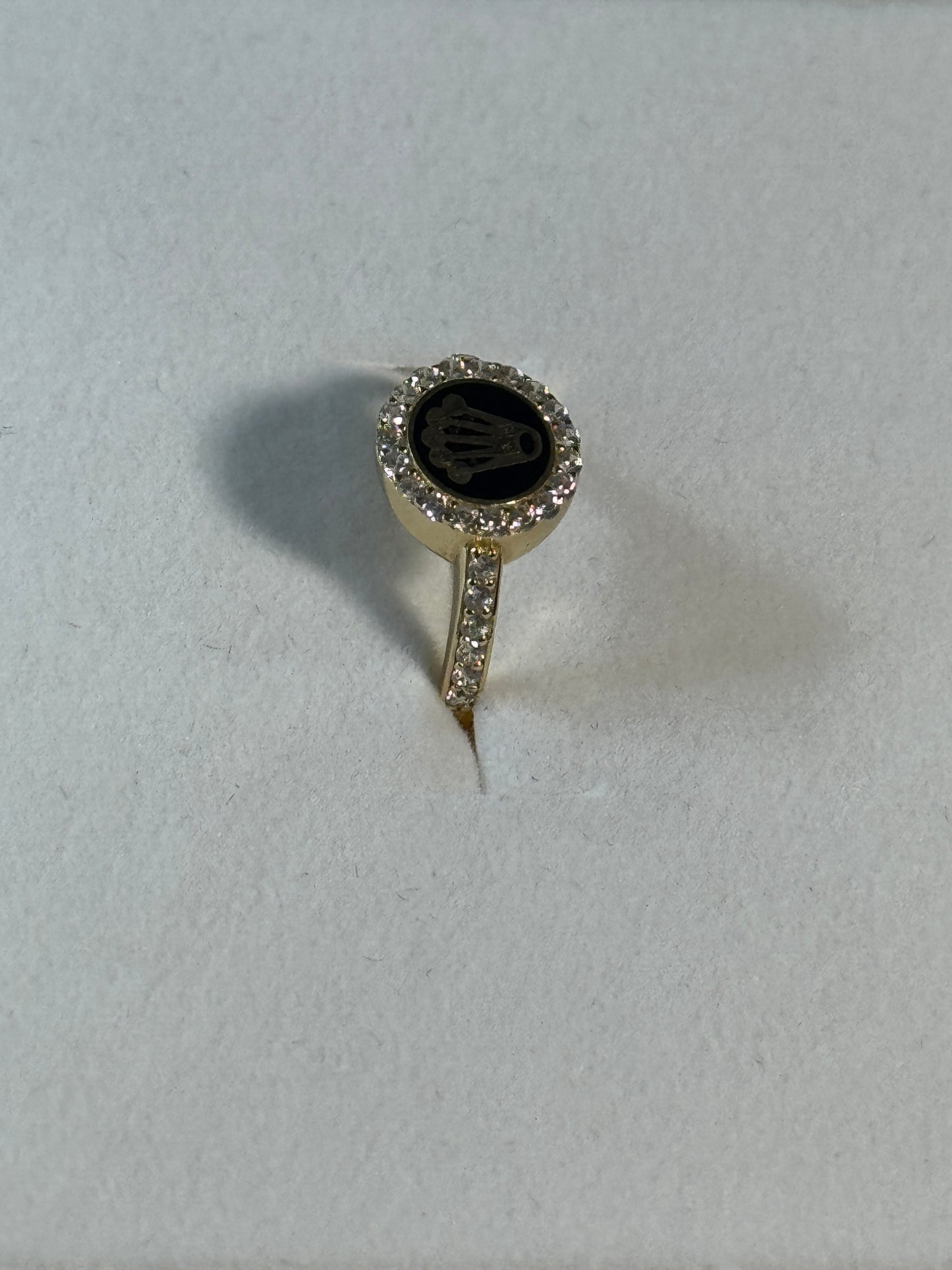 14K Gold Sparkling Crown Ring – Fit for a Queen