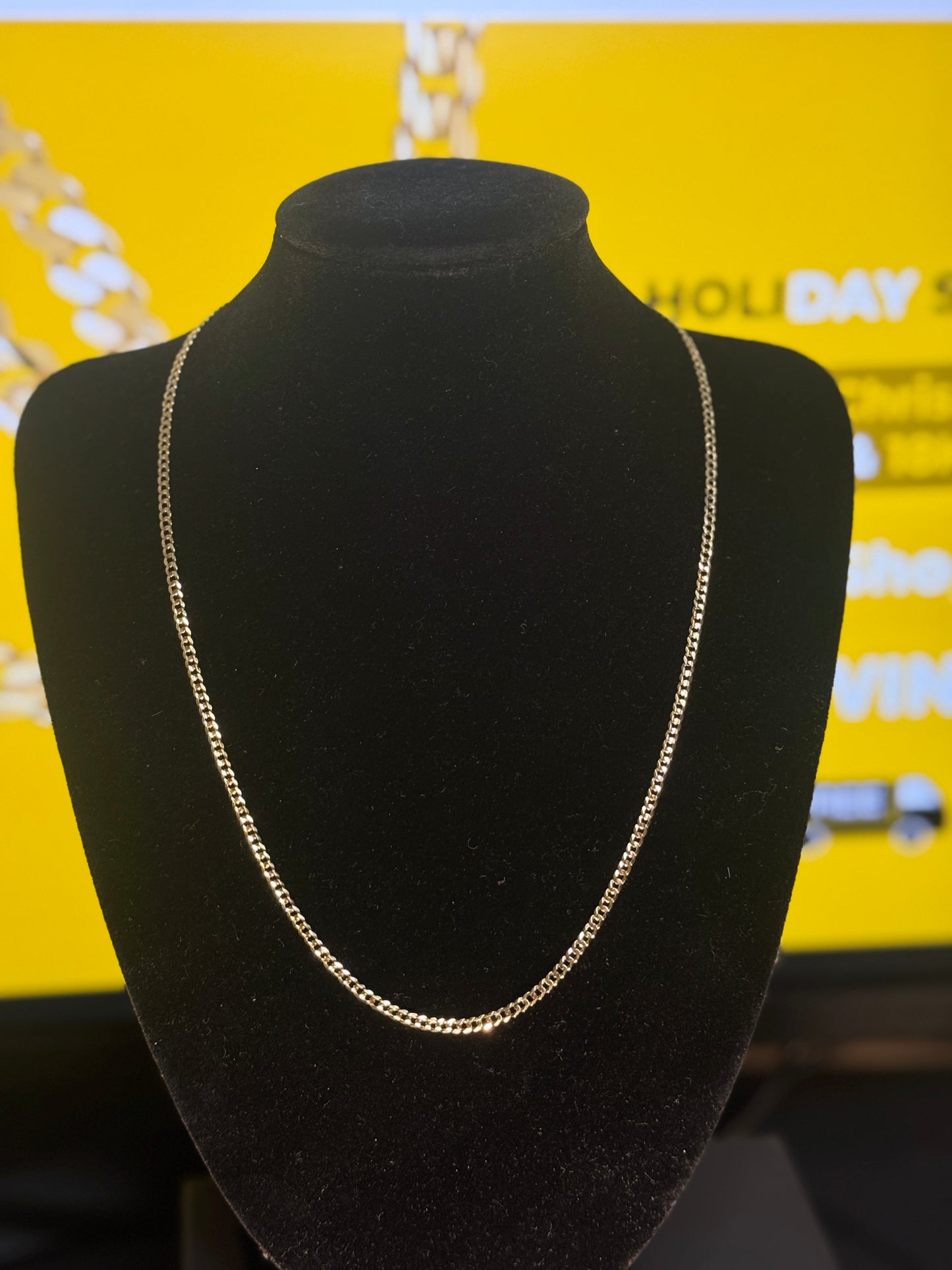 💛 14K Gold Curb Link Necklace for Women 💛