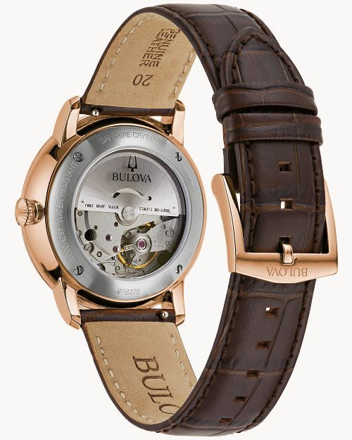 Bulova classic 97B225 Leather strap watch for Men