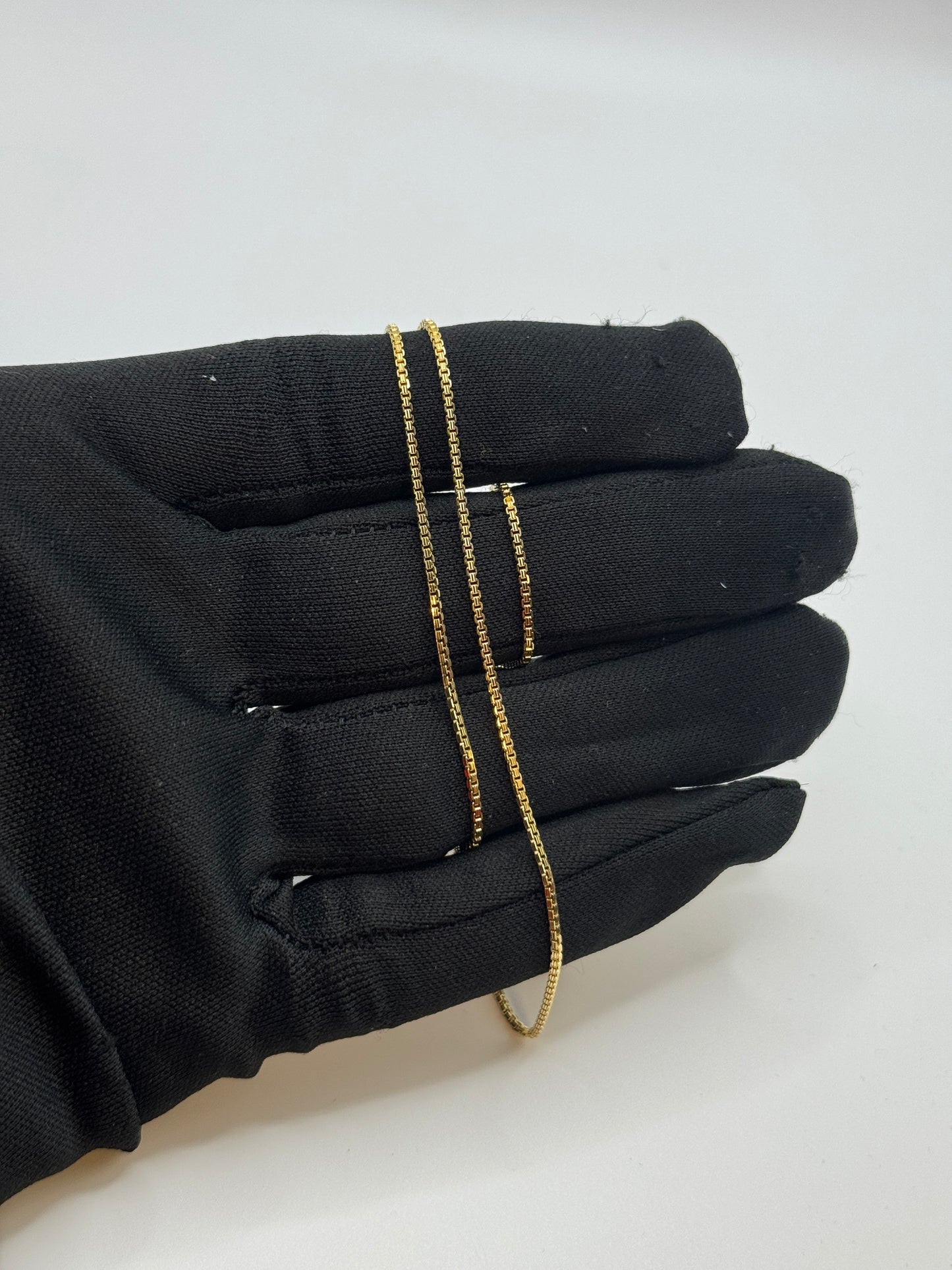 14K Gold Box Chain necklace– 24 Inches unisex