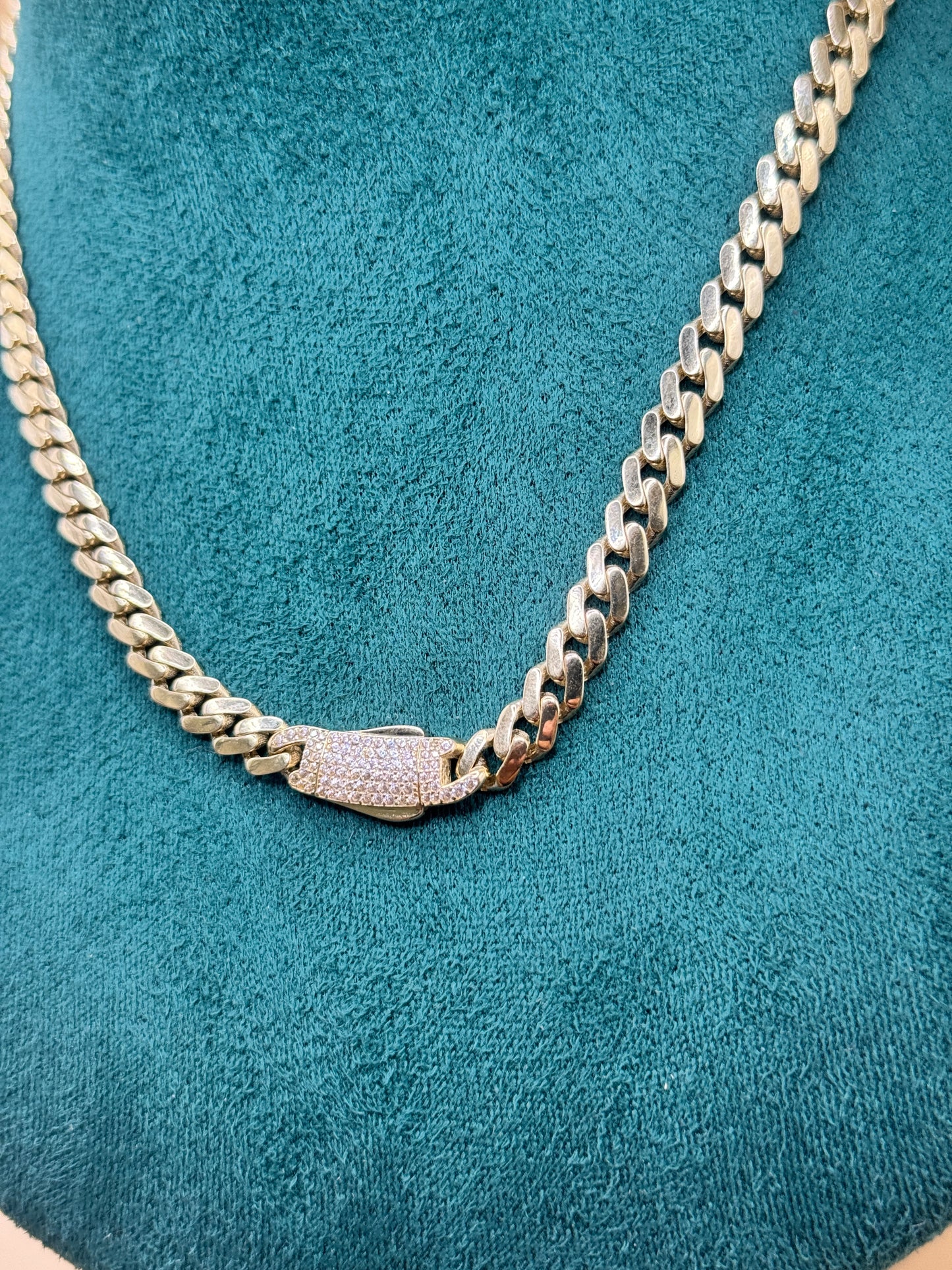 14K Gold Choker Necklace 16” with CZ Lock Pendant – Dainty Gold Necklace for Women, Real Gold Jewelry Gift