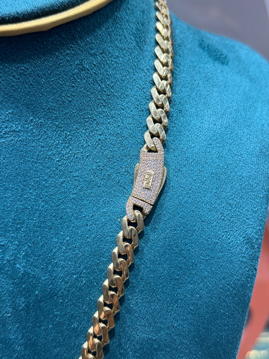 14K Gold 7.7mm Hollow Dubai Chain – 20” (Men’s)